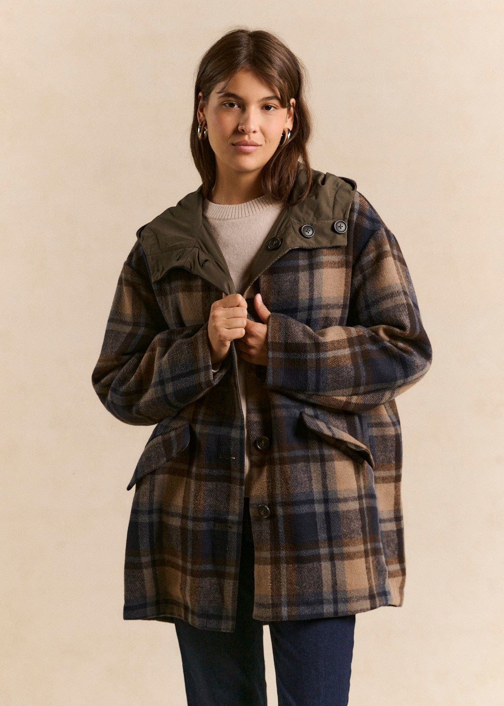 Parka longue réversible à capuche - Sud Express - 2 - Sud Express