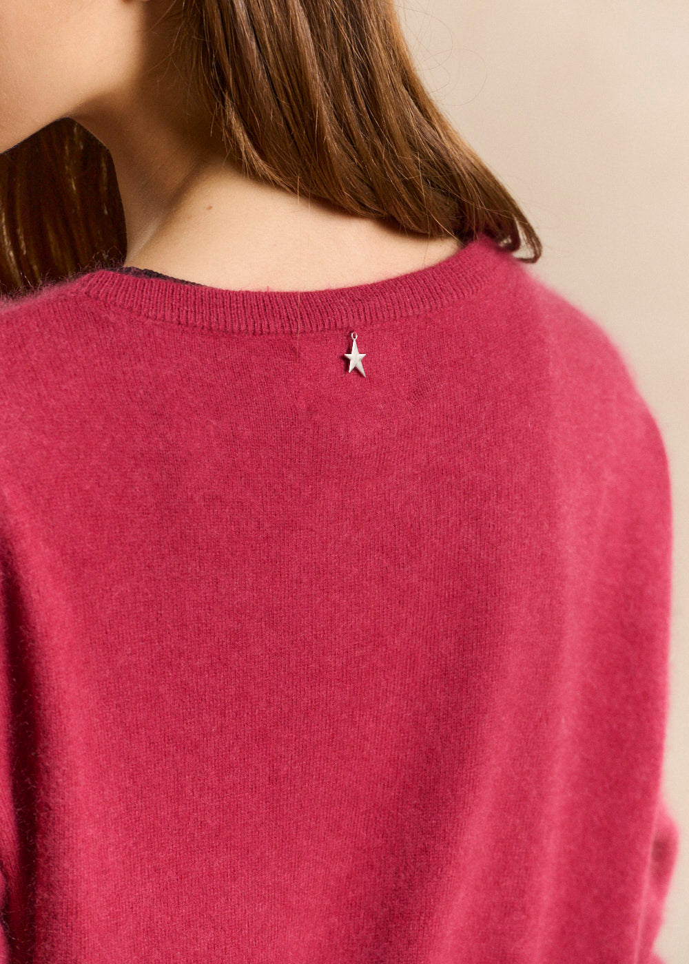 MARCYA Boat neck sweater in brushed wool and cashmere - 3 - Sud Express - Sud Express
