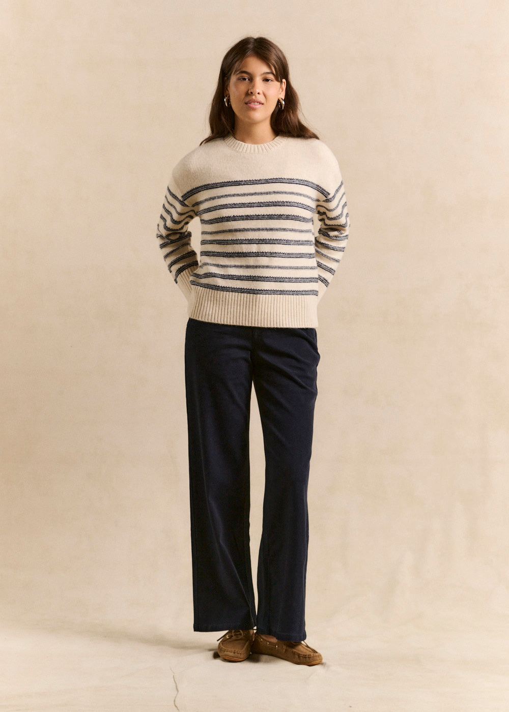 Pantalon droit toucher peau de pêche - Sud Express - 2 - Sud Express