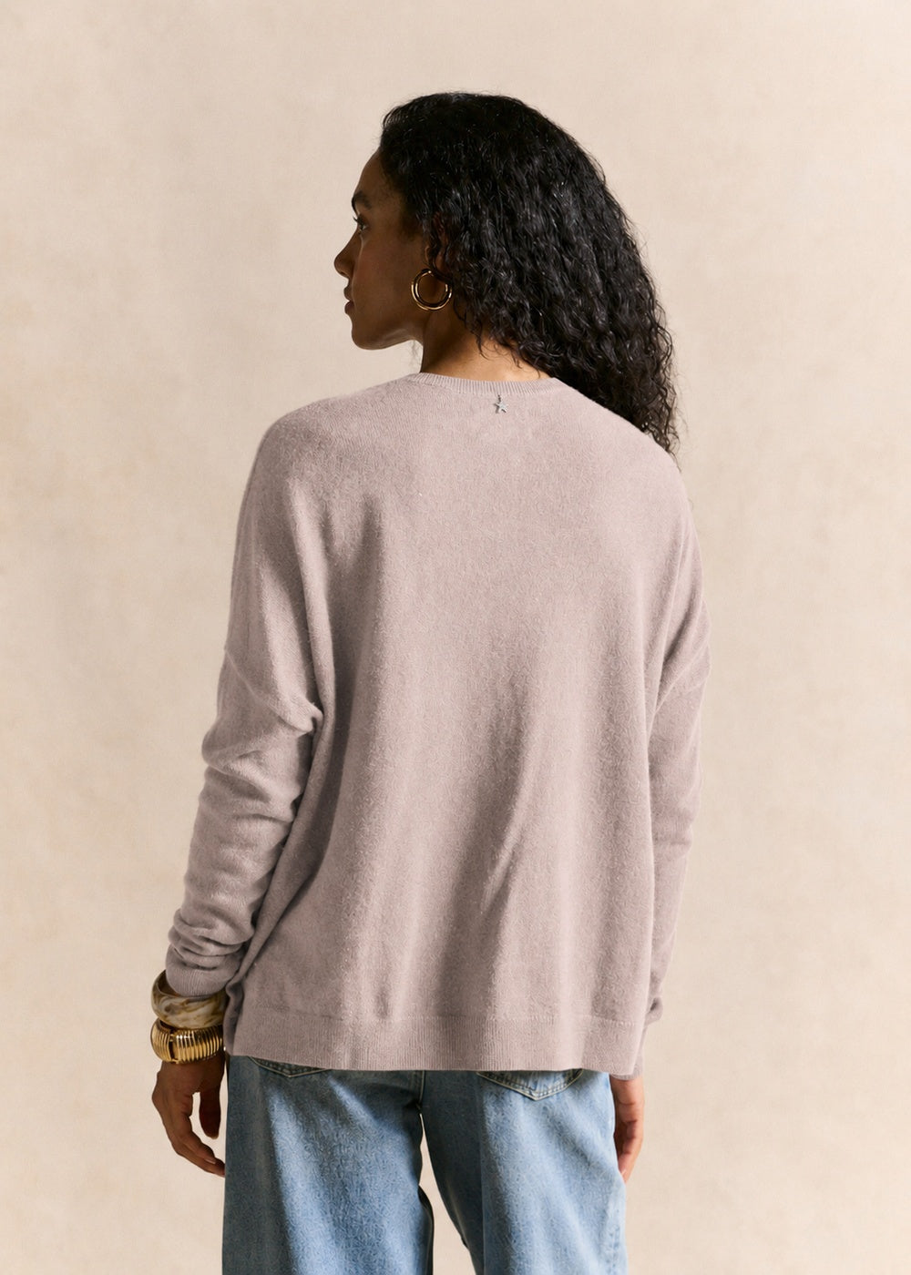 Pull cachemire col V ample - Sud Express - 3 - Sud Express