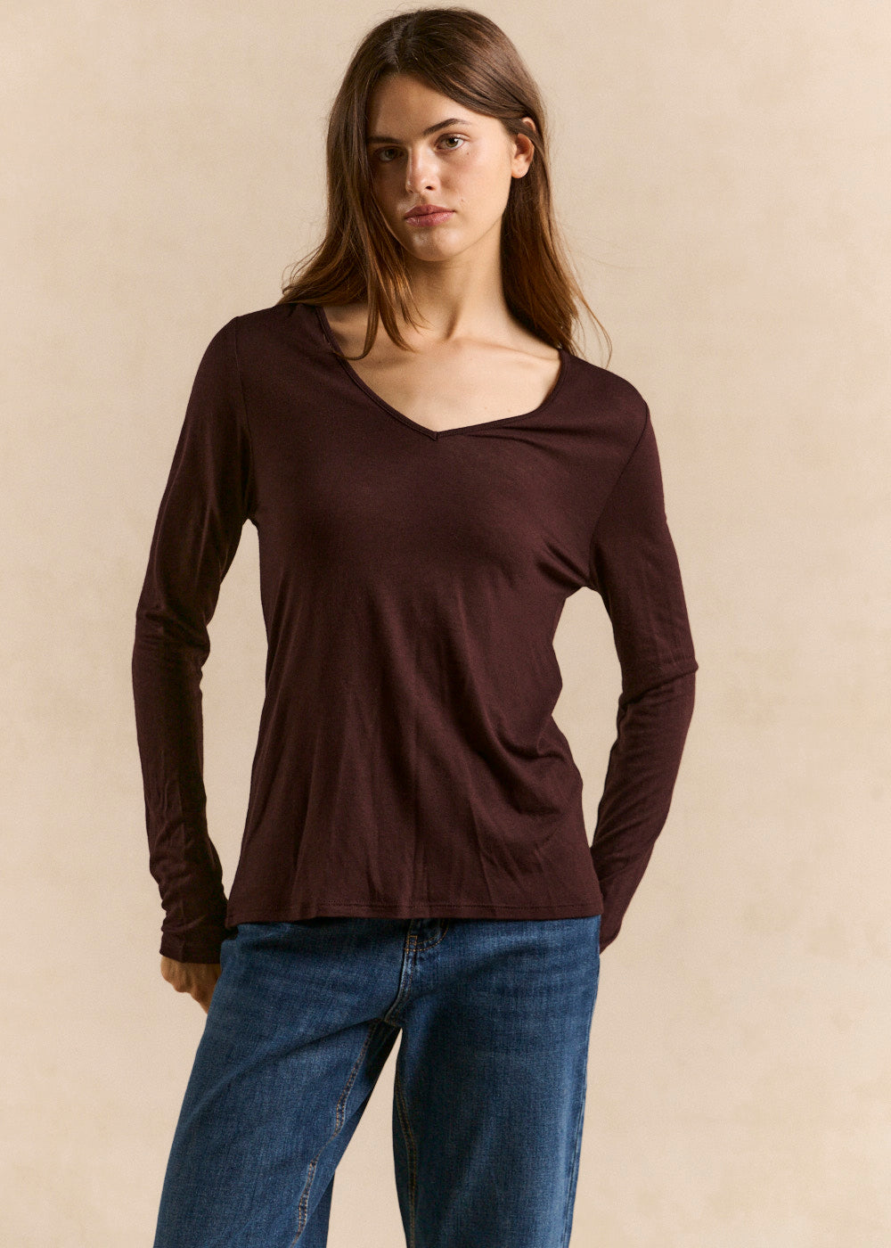 TATUNA Second-skin fitted cut t-shirt - 1 - Sud Express - Sud Express