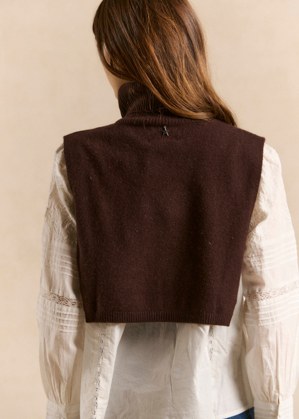 Cashmere plastron collar - Sud Express - 3 - Sud Express