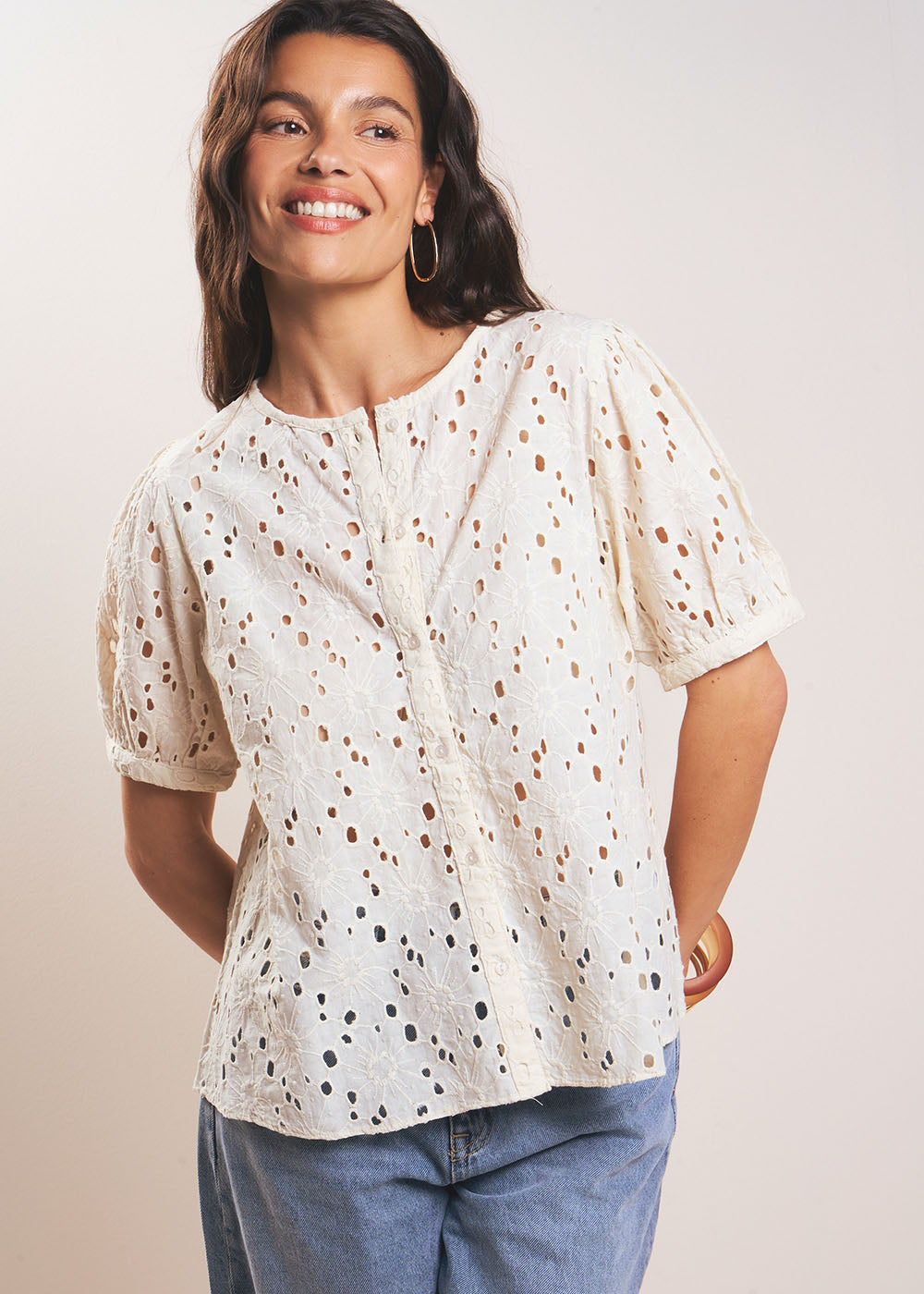 Chemisier broderies anglaises - Sud Express - 5 - Sud Express
