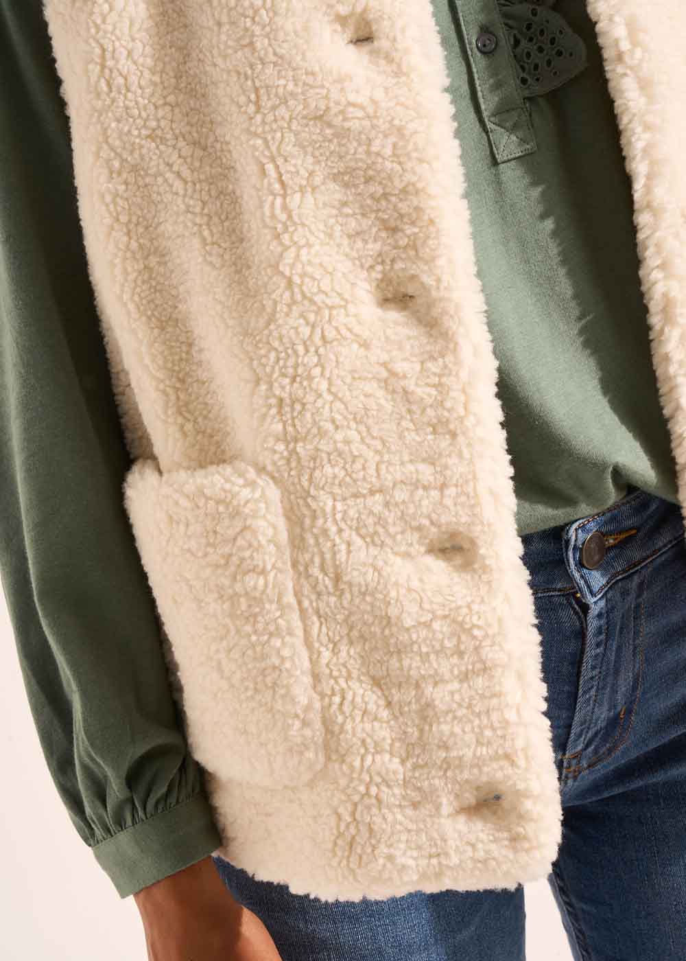 Gilet sans manches en fausse fourrure - Sud Express - 4 - Sud Express