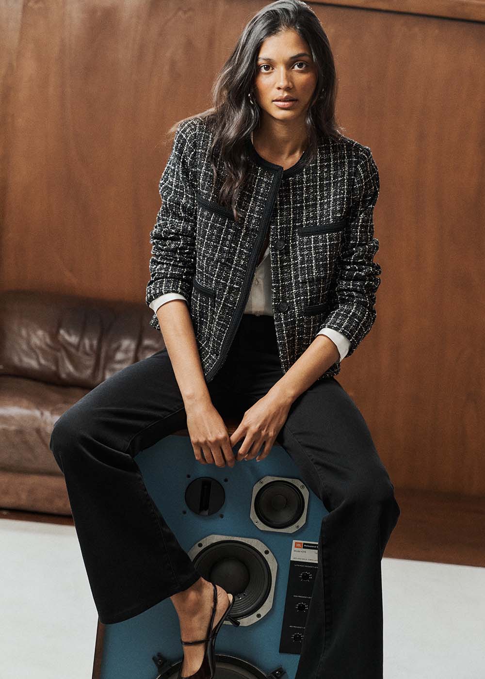 Veste courte en tweed - Sud Express - 6 - Sud Express