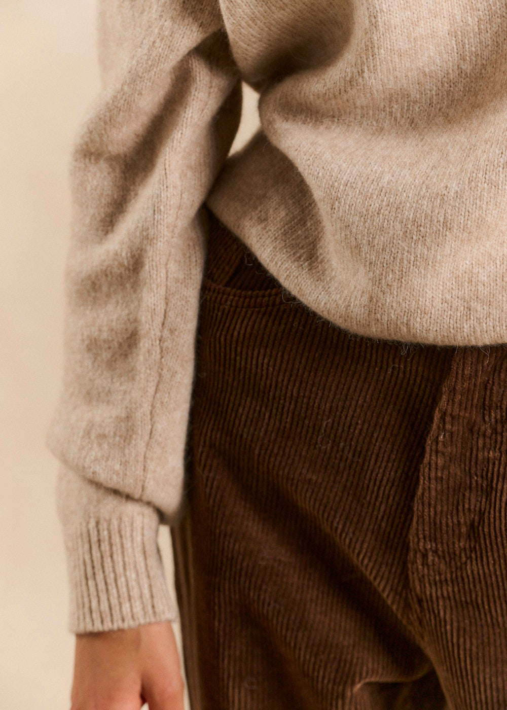 Pull sweat à capuche en maille épaisse - Sud Express - 5 - Sud Express