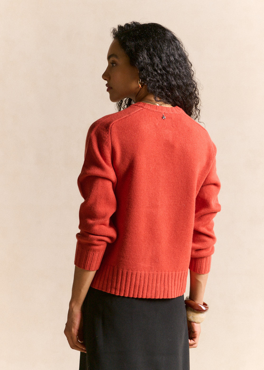 Gilet cardigan en laine col rond - Sud Express - 3 - Sud Express