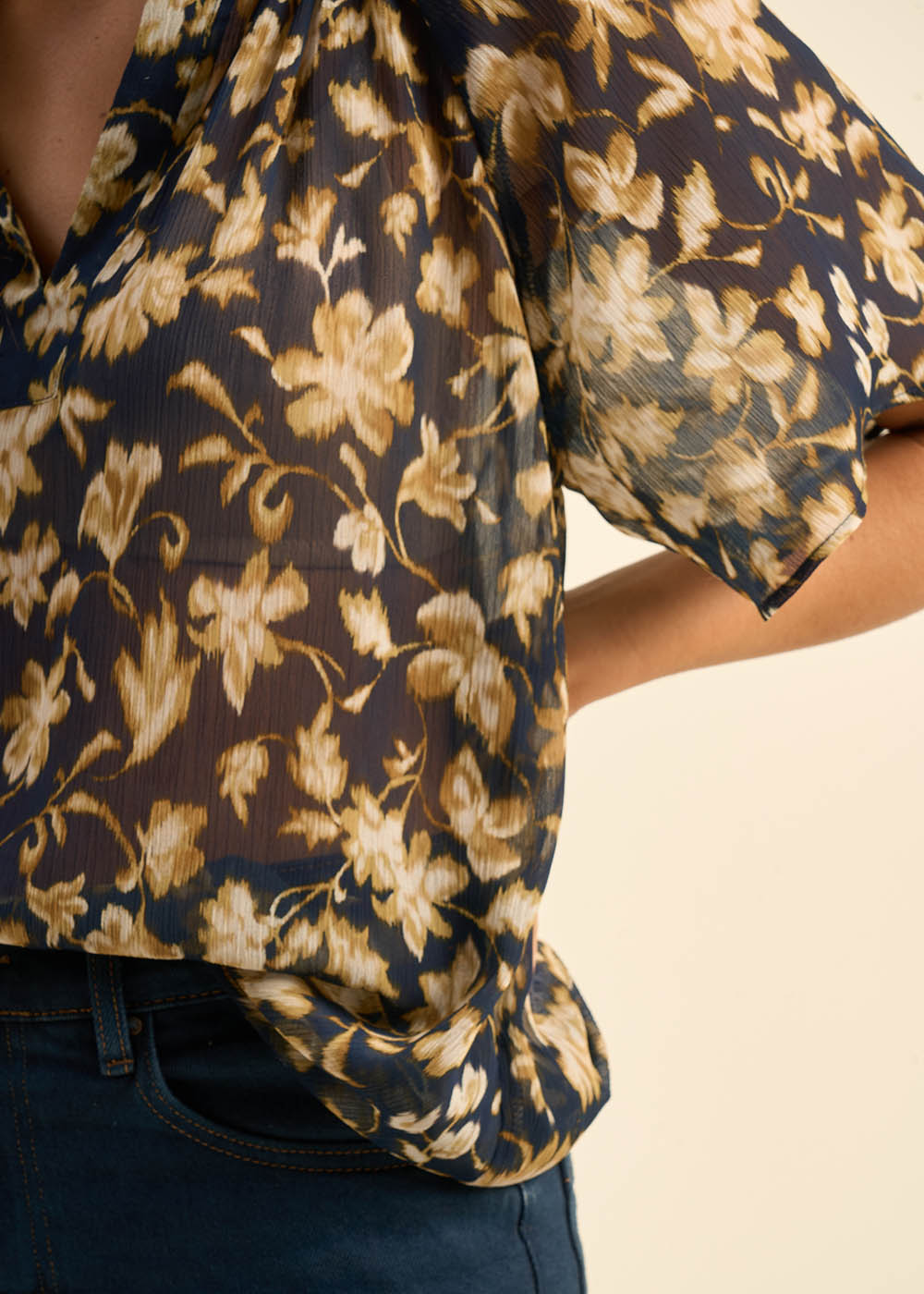 Blouse manches courtes imprimée - Sud Express - 4 - Sud Express