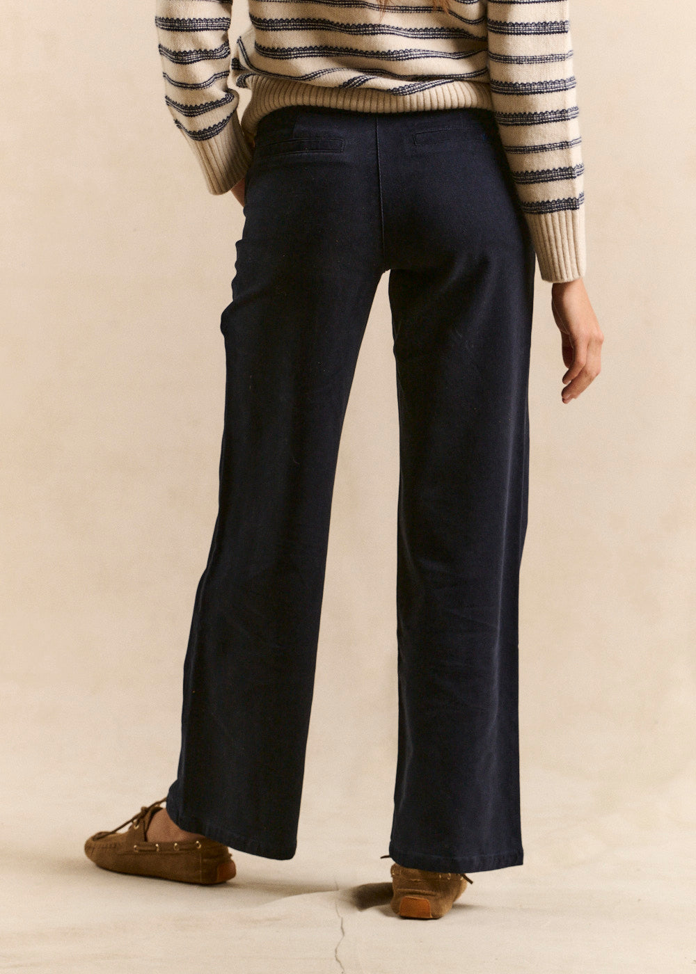 Pantalon droit toucher peau de pêche - Sud Express - 3 - Sud Express