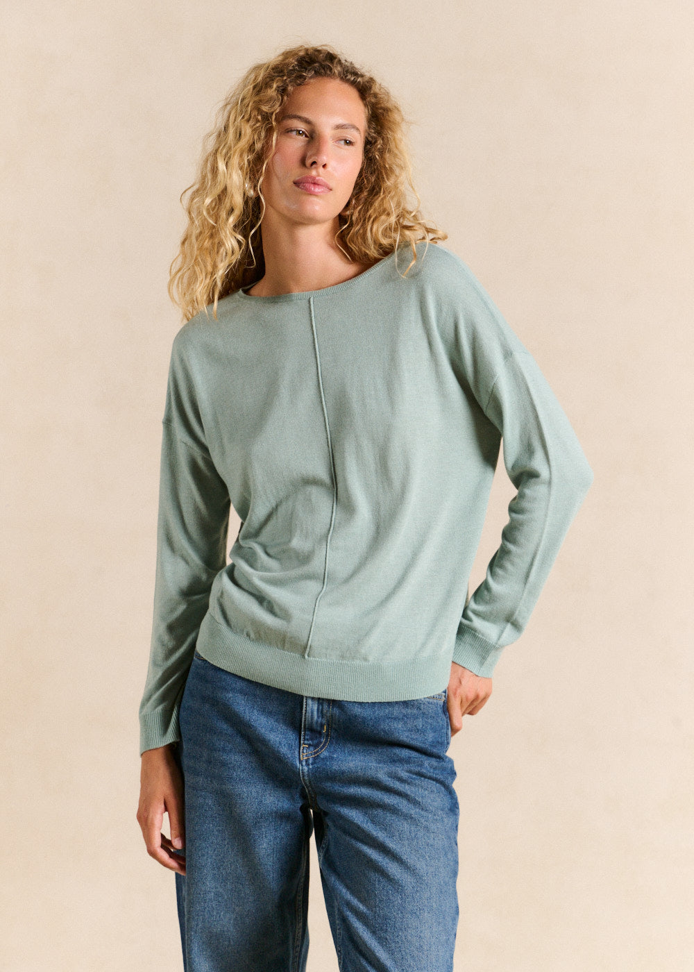 MANONA Pull col bateau oversize - 1 - Sud Express - Sud Express