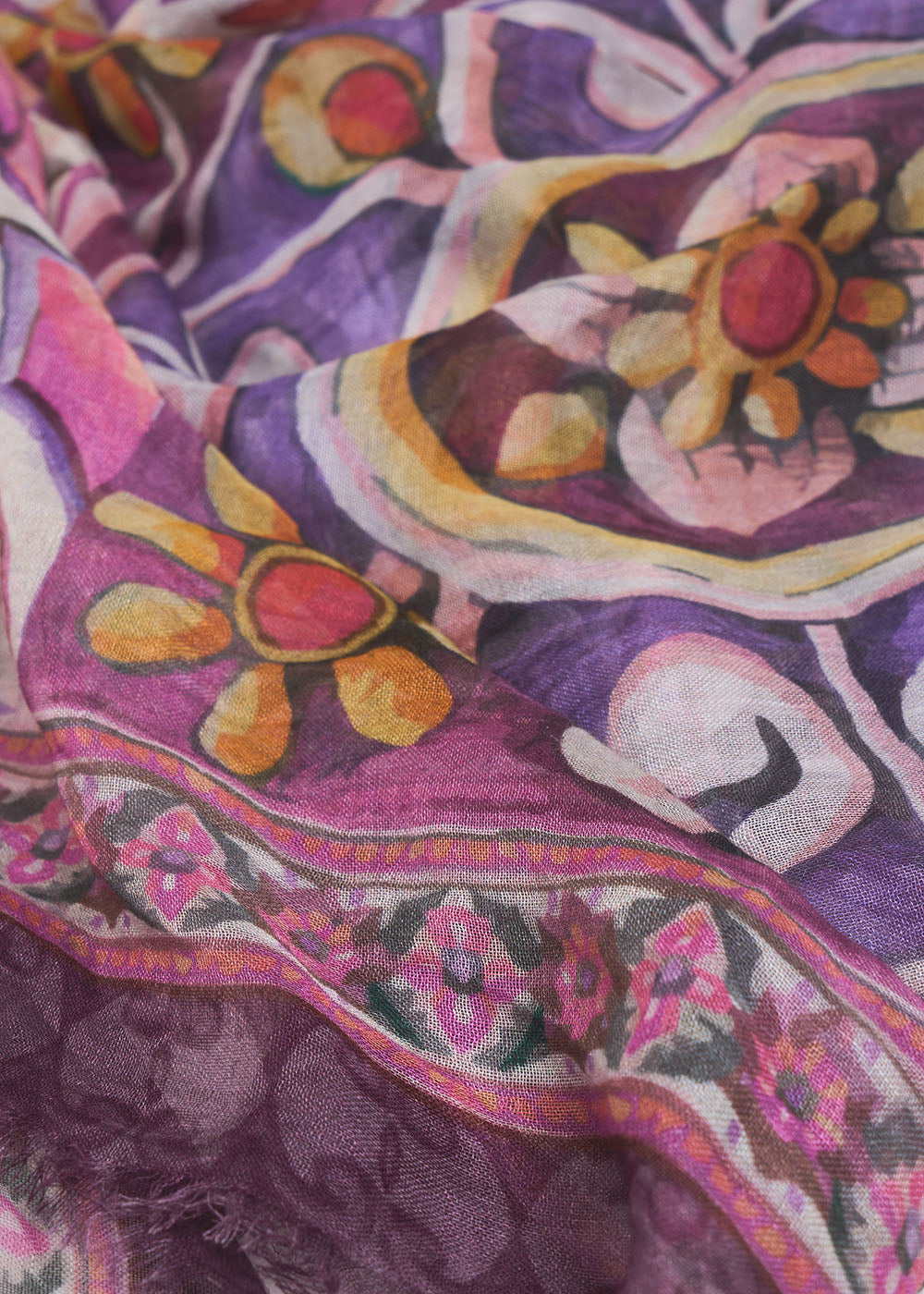 Foulard carré imprimé patchwork - Sud Express - 2 - Sud Express