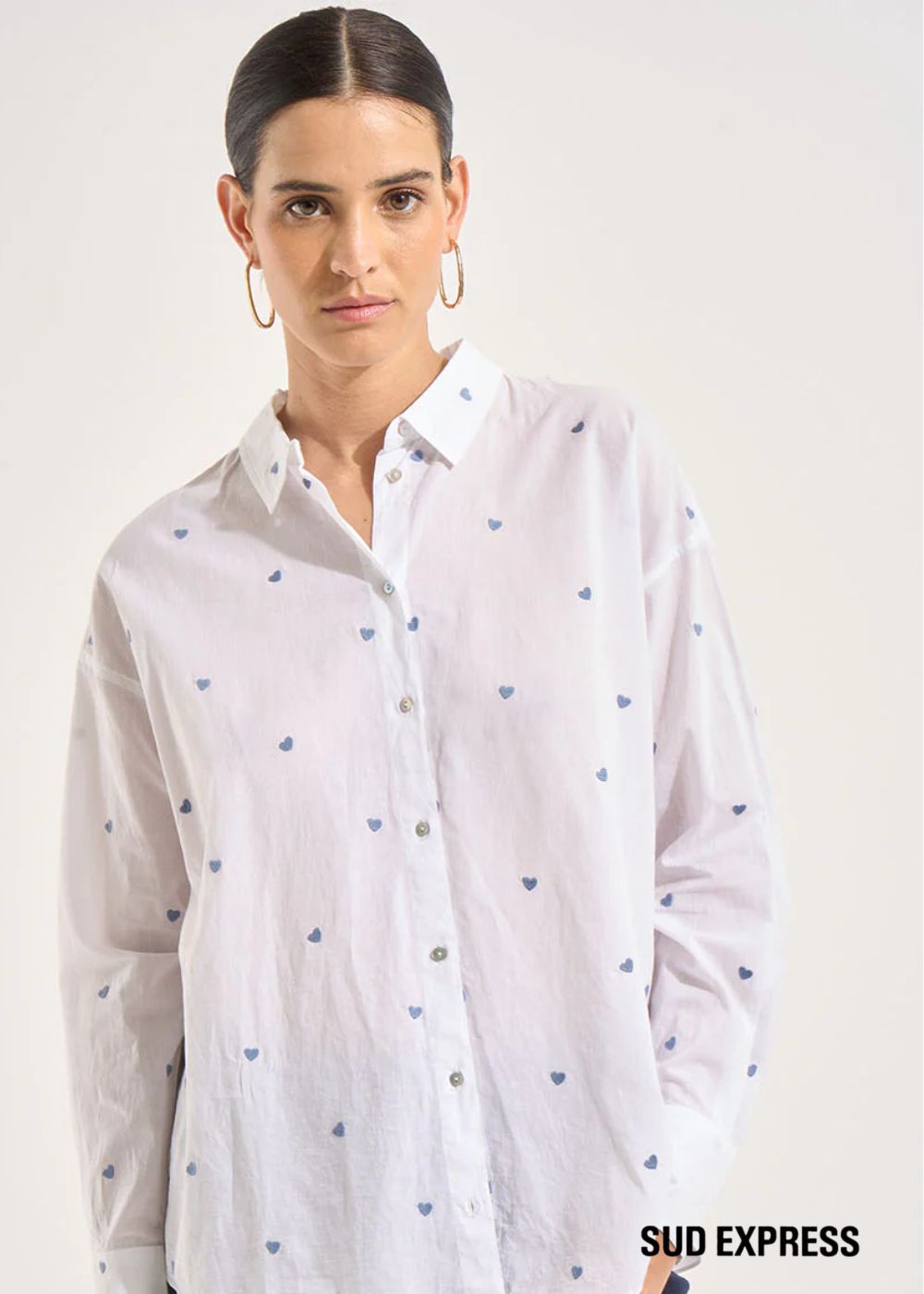 CASSIOPA Chemise motifs petits coeurs - 1 - Sud Express - Sud Express