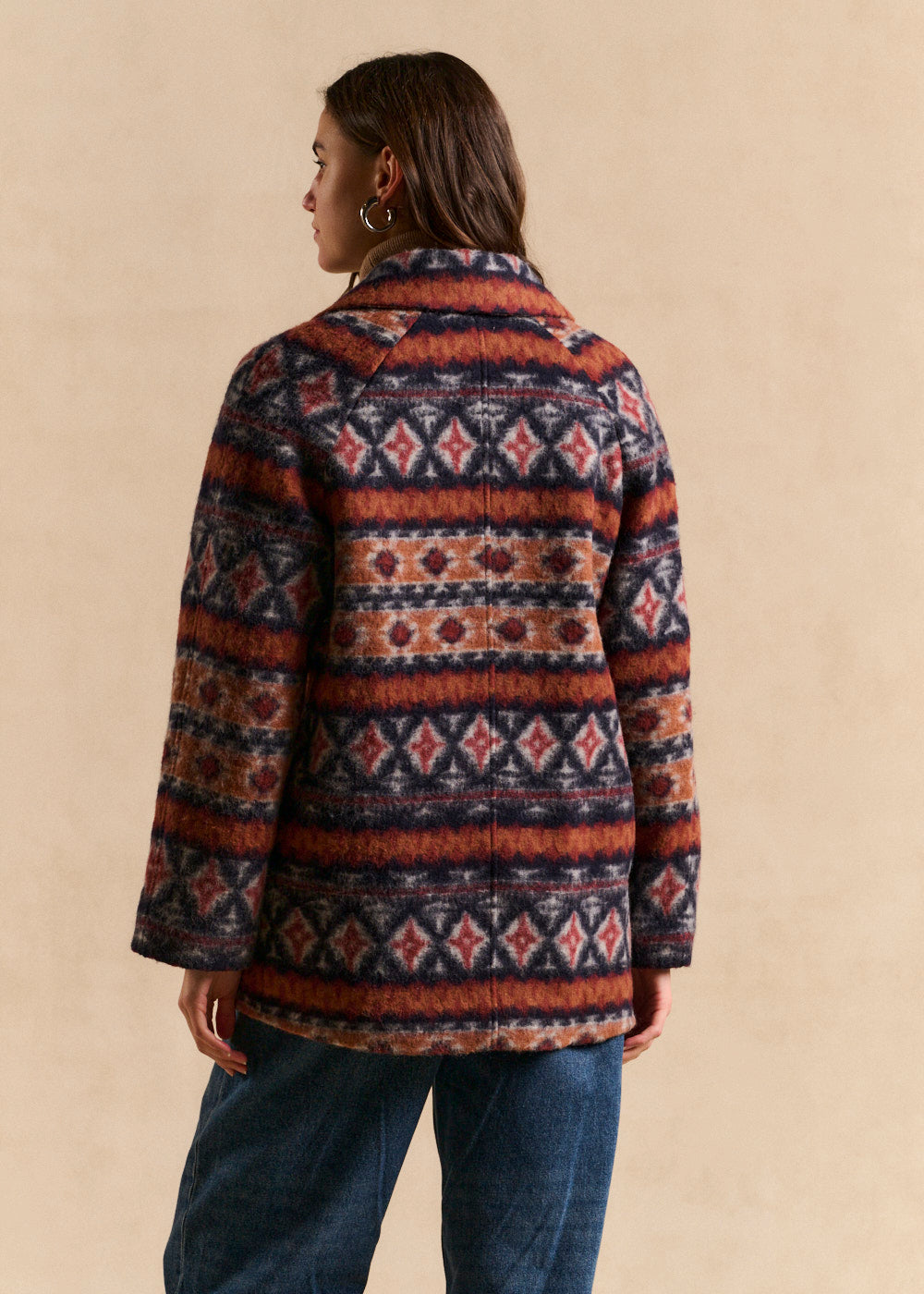 Manteau oversize en lainage - Sud Express - 3 - Sud Express