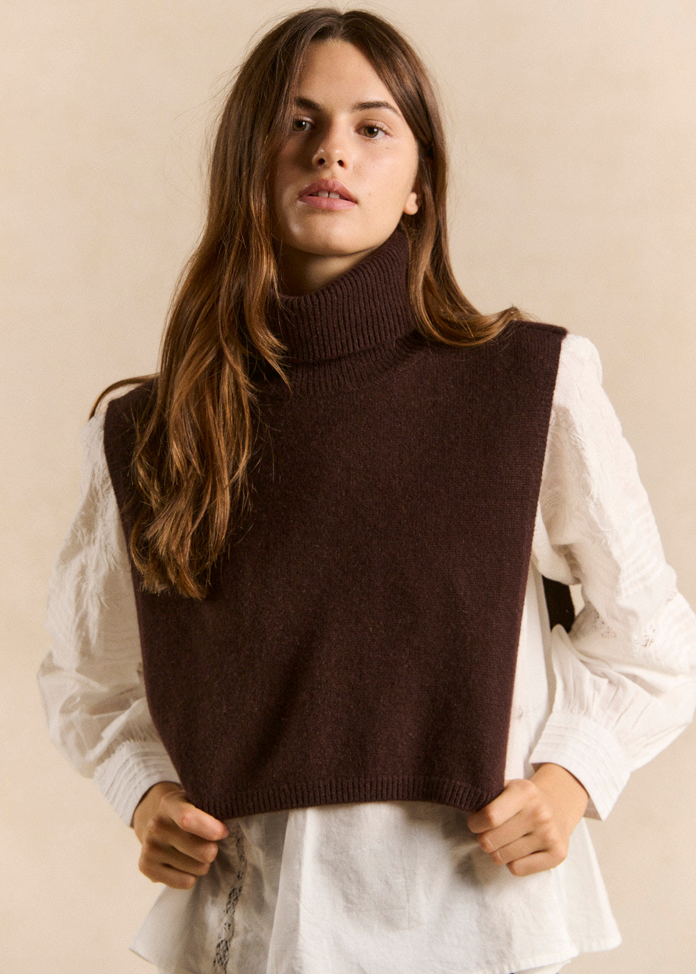 Cashmere plastron collar - Sud Express - 2 - Sud Express