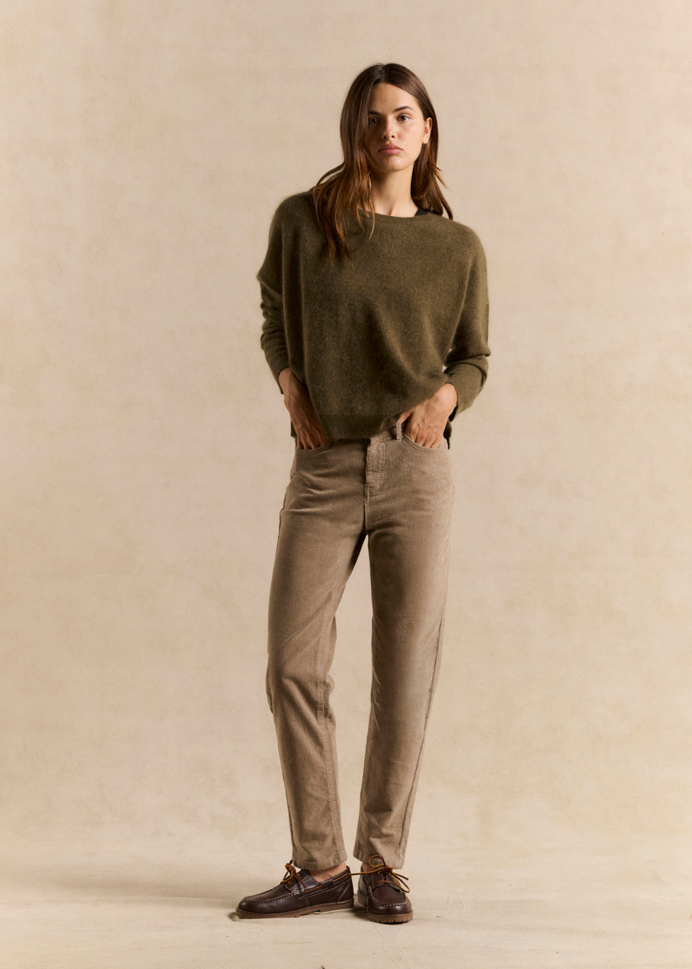 PAVLINI Pantalon slim en velours - 1 - Sud Express - Sud Express