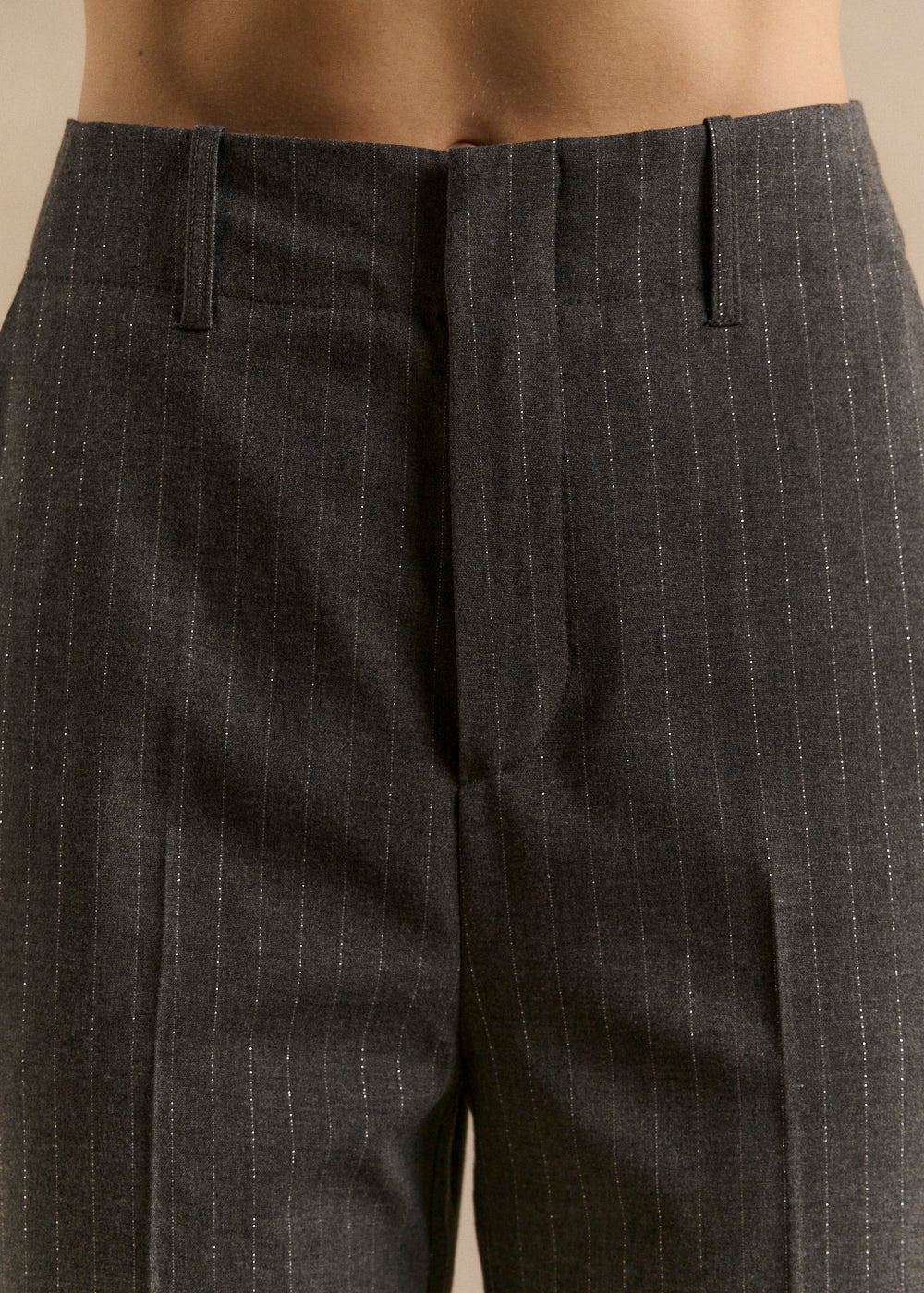 Pantalon tailleur taille haute plissé - Sud Express - 5 - Sud Express
