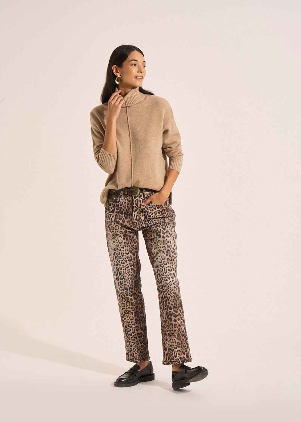 Pantalon droit léopard - Sud Express - 1 - Sud Express