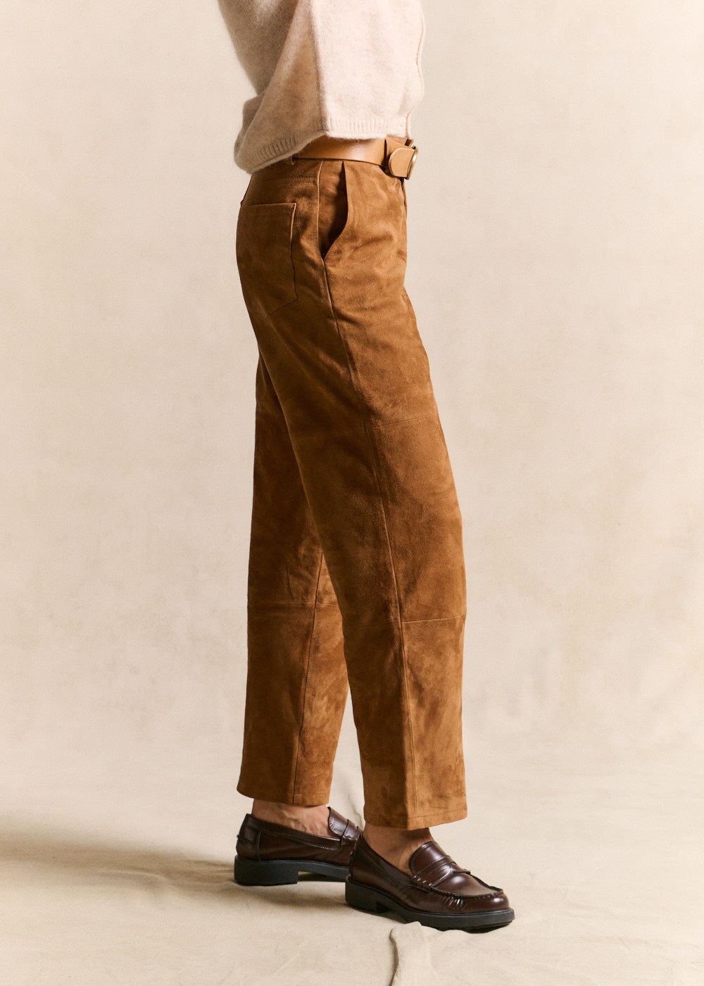 PANELA Pantalon droit en cuir - 4 - Sud Express - Sud Express