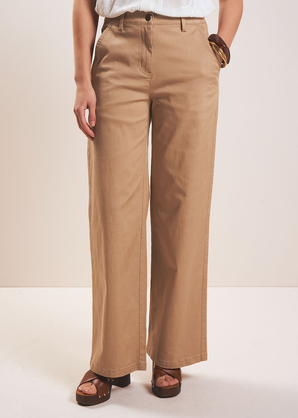 Pantalon droit taille haute - Sud Express - 2 - Sud Express