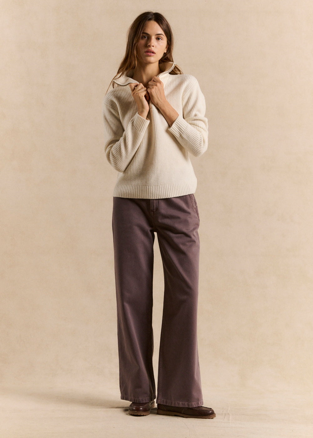 Pantalon droit en coton - Sud Express - 1 - Sud Express
