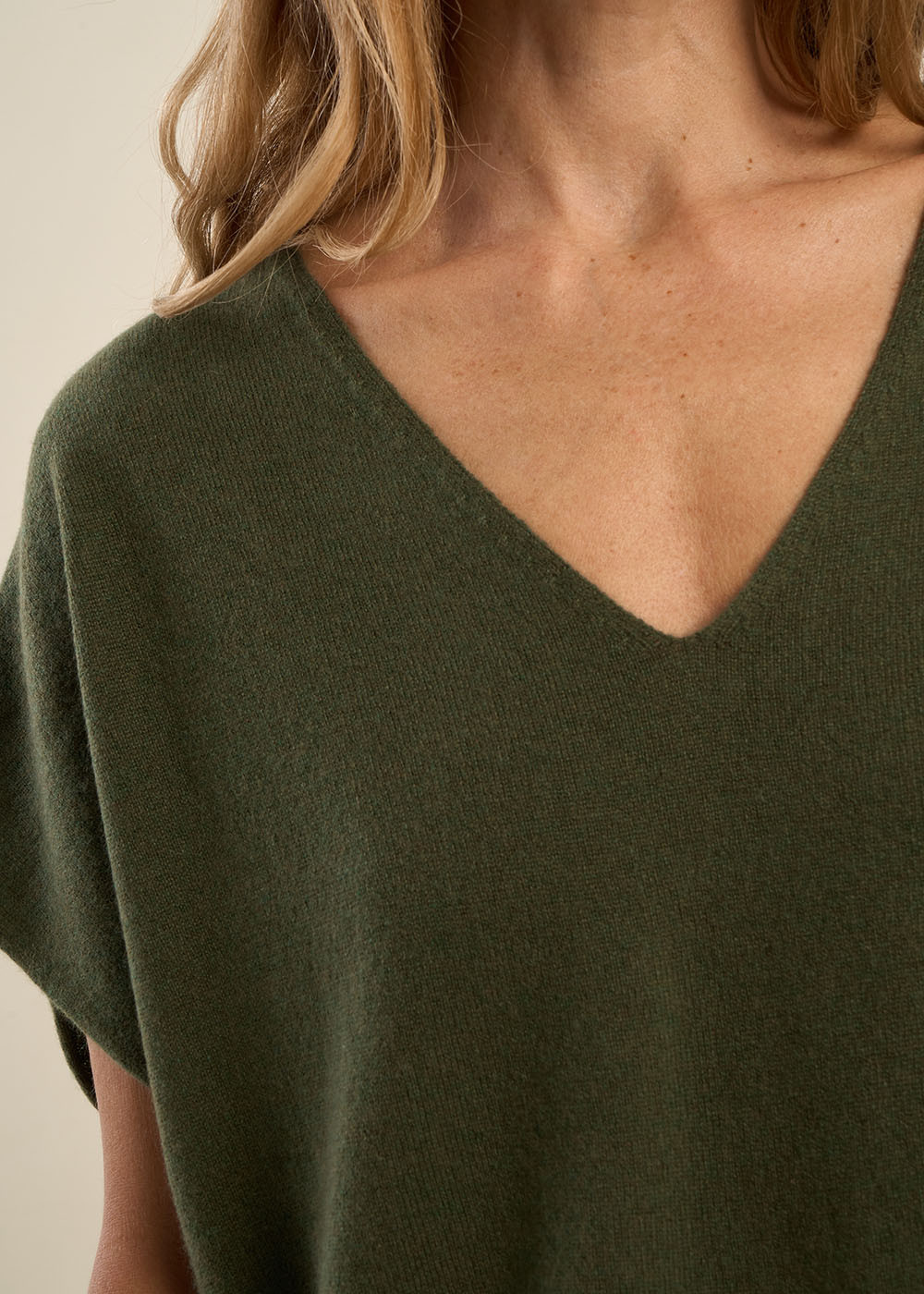 Pull manches courtes en cachemire - Sud Express - 2 - Sud Express
