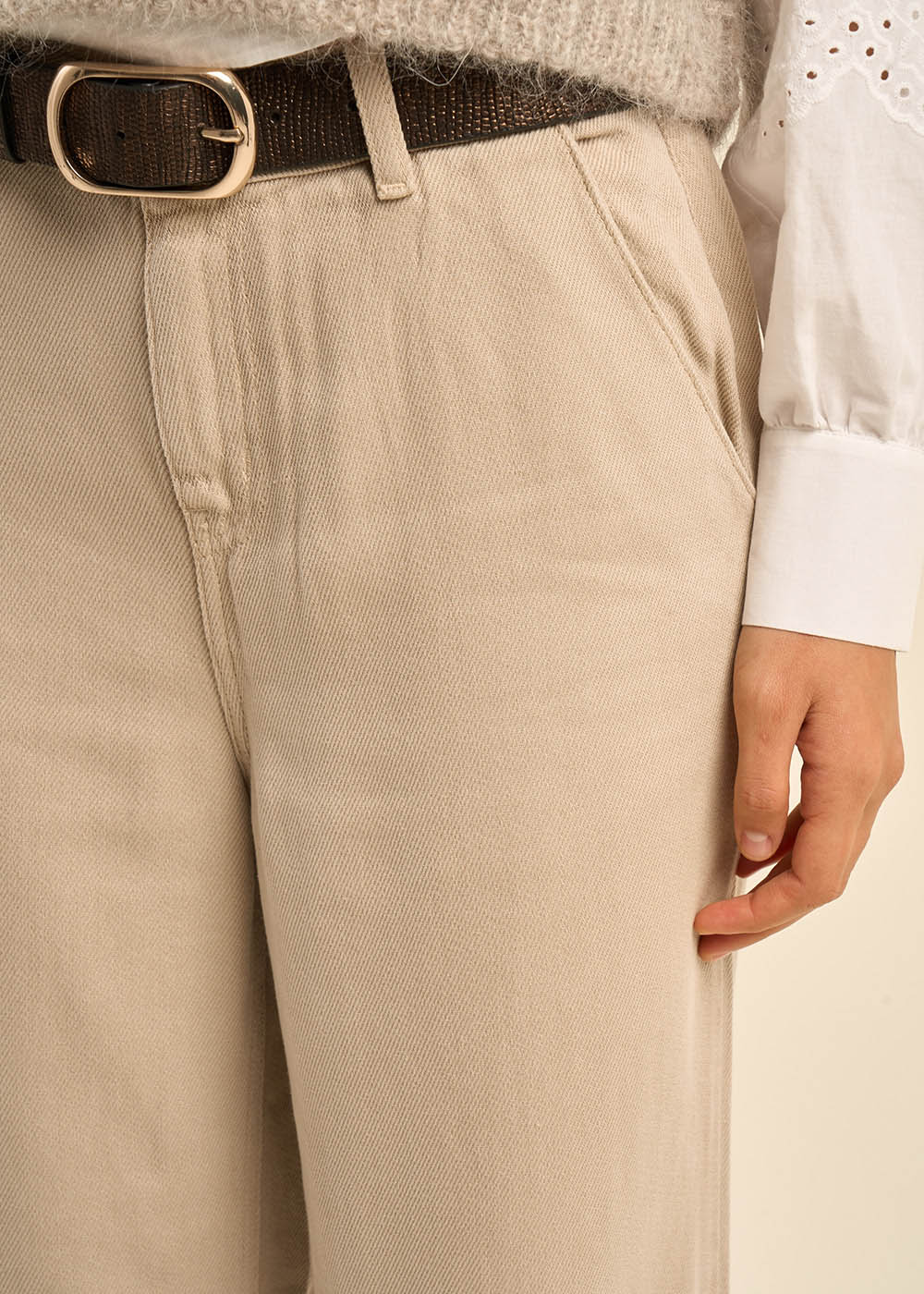 Pantalon taille haute à coupe droite - Sud Express - 2 - Sud Express