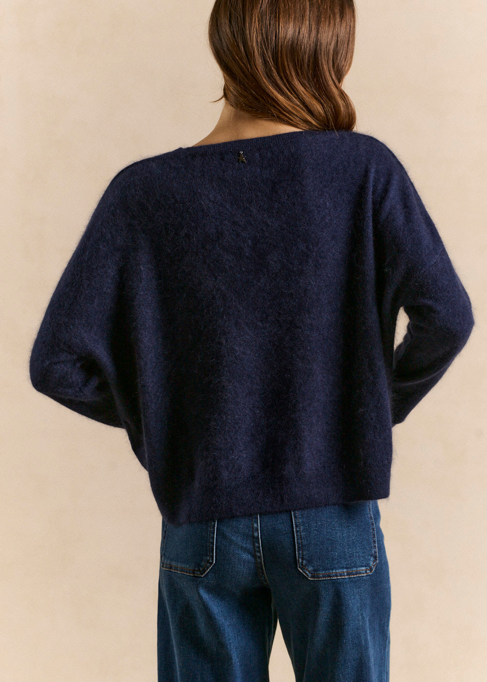 MARCYA Boat neck sweater in brushed wool and cashmere - 3 - Sud Express - Sud Express
