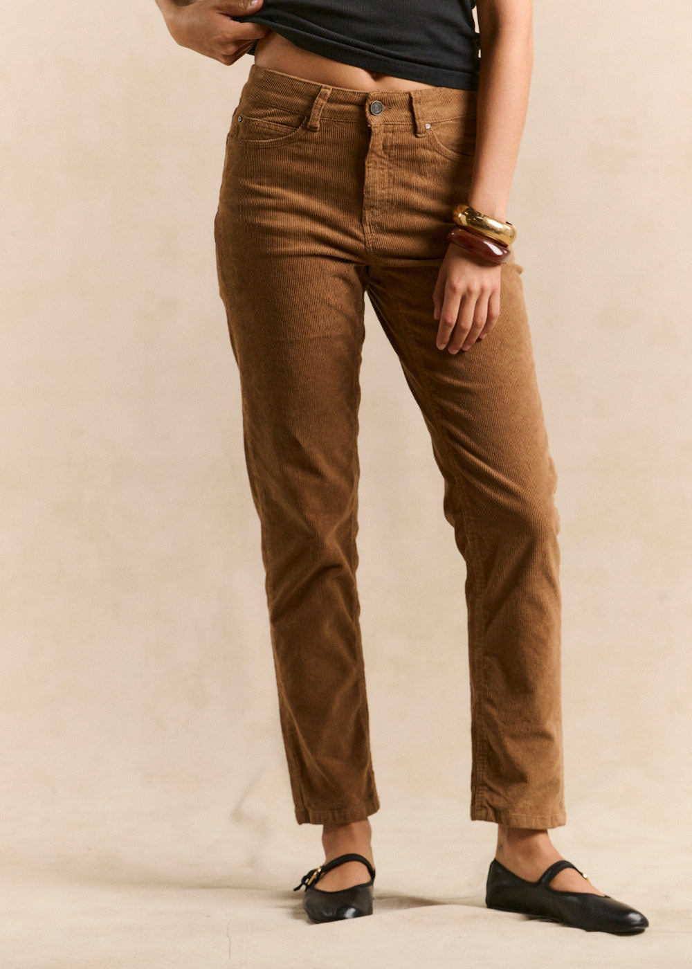 PAVLINI Pantalon slim en velours - 2 - Sud Express - Sud Express