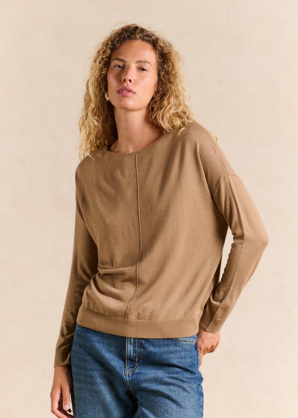 MANONA Pull col bateau oversize - 1 - Sud Express - Sud Express