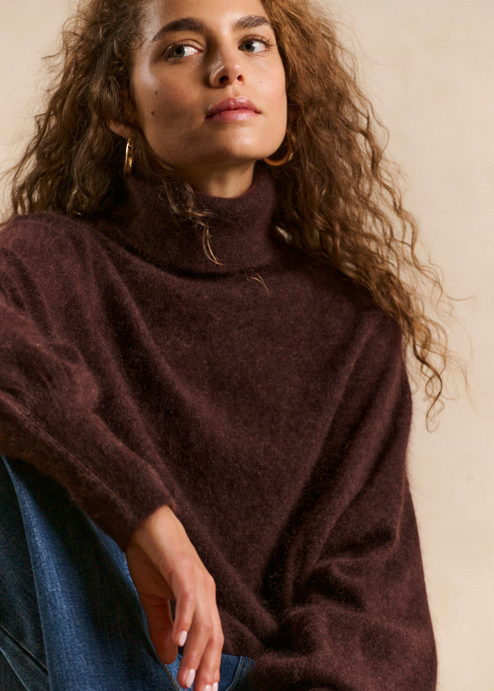 Loose-fitting turtleneck jumper - Sud Express - 2 - Sud Express