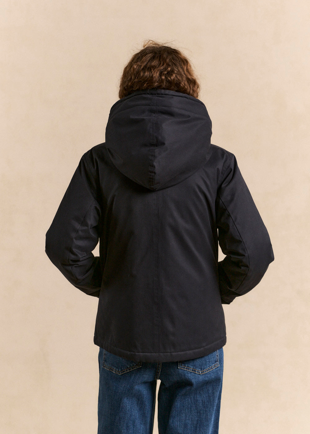 Veste courte déperlante doublée fausse fourrure avec capuche - Sud Express - 3 - Sud Express