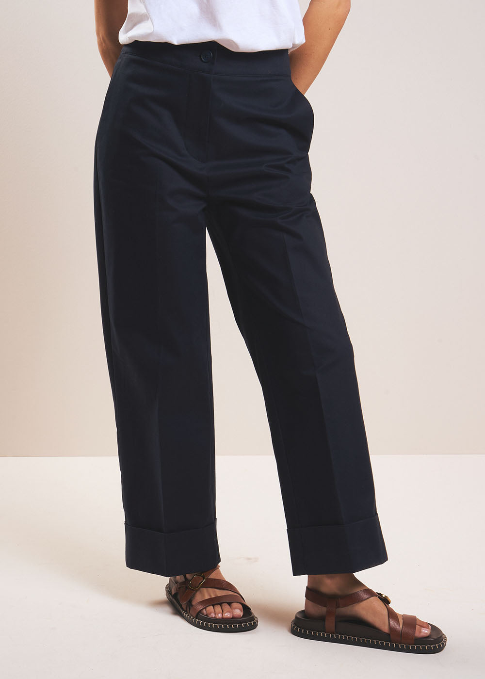 Pantalon droit taille haute - Sud Express - 5 - Sud Express