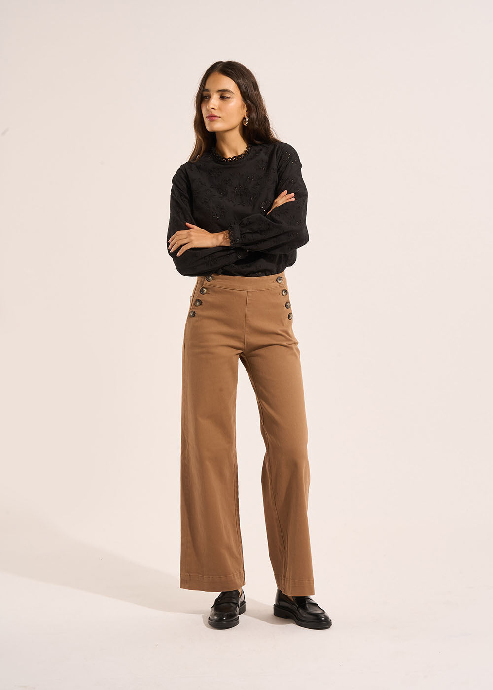 Pantalon droit à pont - Sud Express - 4 - Sud Express