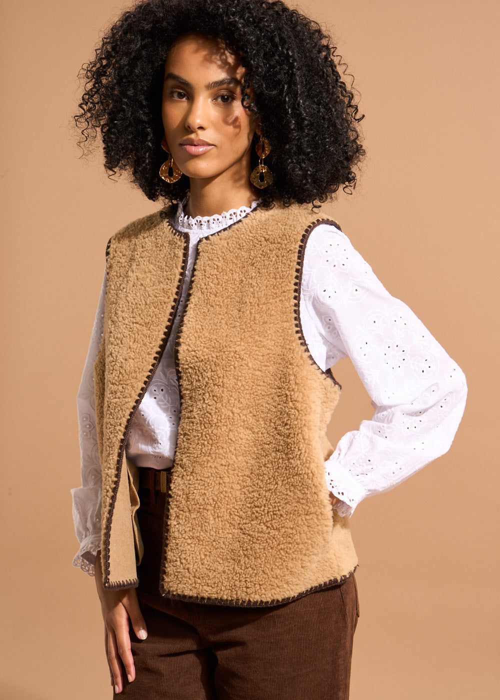 Gilet en fausse fourrure - Sud Express - 5 - Sud Express