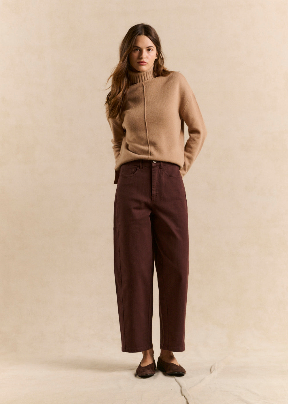 Pantalon coupe boule cinq poches - Sud Express - 1 - Sud Express
