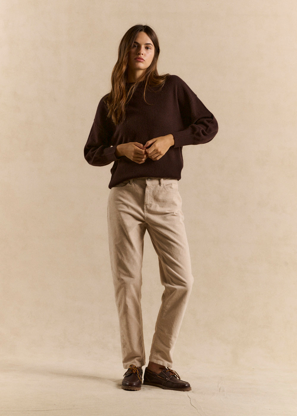 Pantalon slim en velours - Sud Express - 2 - Sud Express