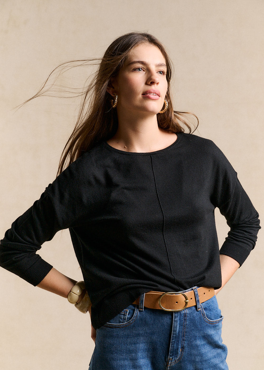 MANONA Pull col bateau oversize - 4 - Sud Express - Sud Express