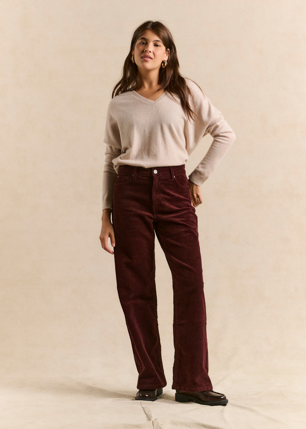 Pantalon wideleg en velours - Sud Express - 5 - Sud Express