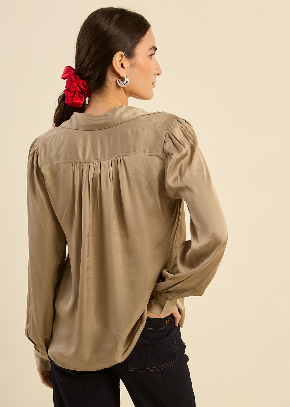 Blouse fluide à col V - Sud Express - 3 - Sud Express
