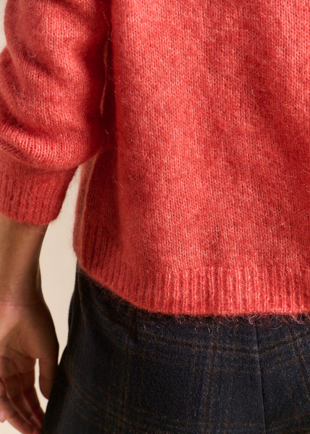 Pull col rond en mohair manches longues - Sud Express - 4 - Sud Express