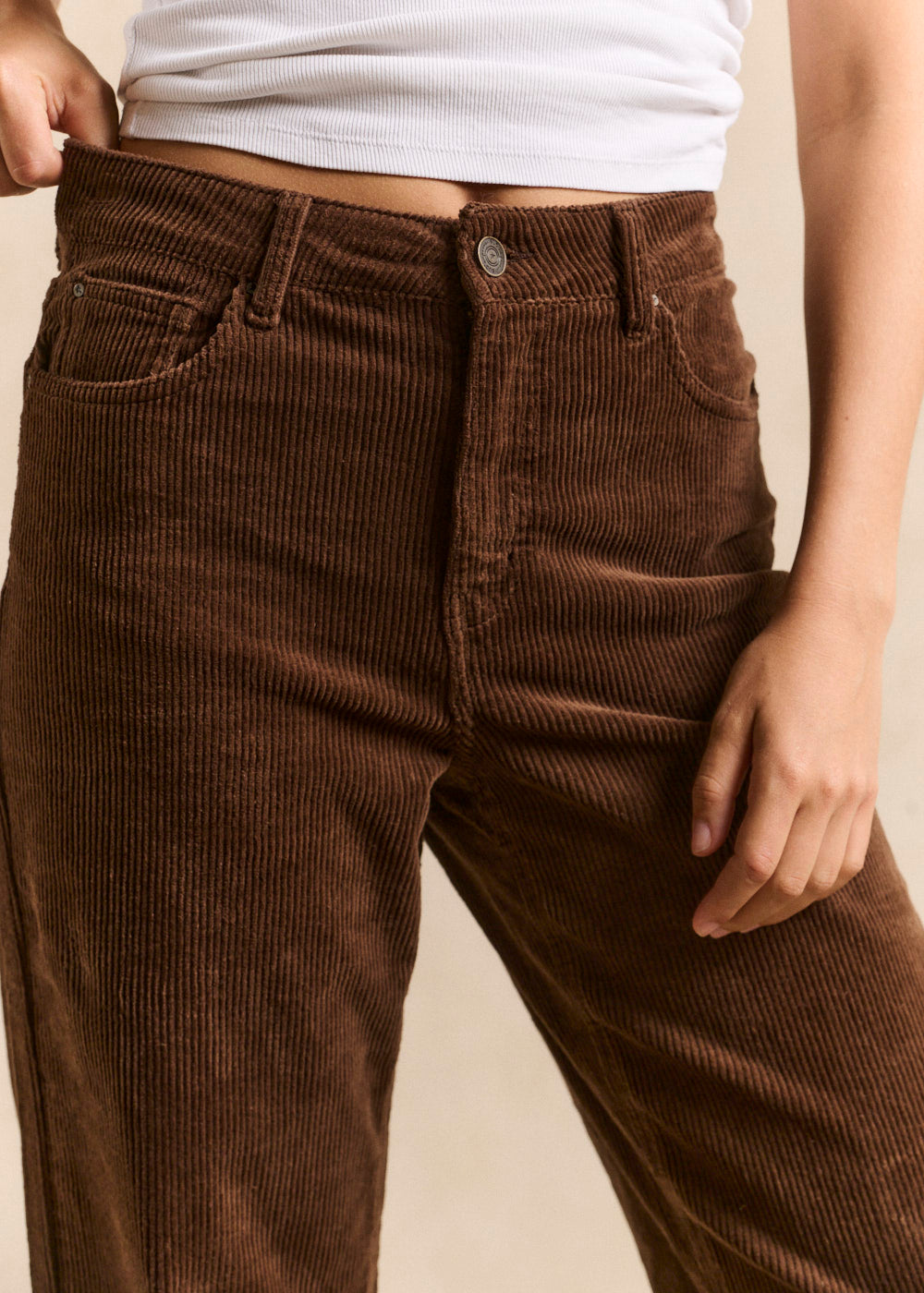 Pantalon wideleg en velours - Sud Express - 5 - Sud Express