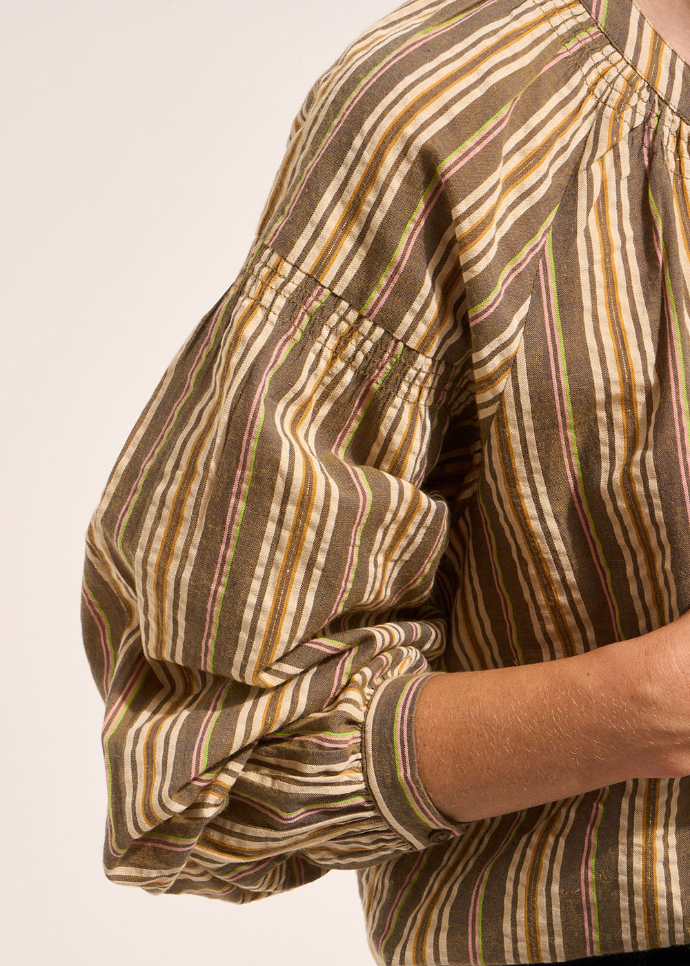 Blouse ample rayée à manches longues - Sud Express - 4 - Sud Express