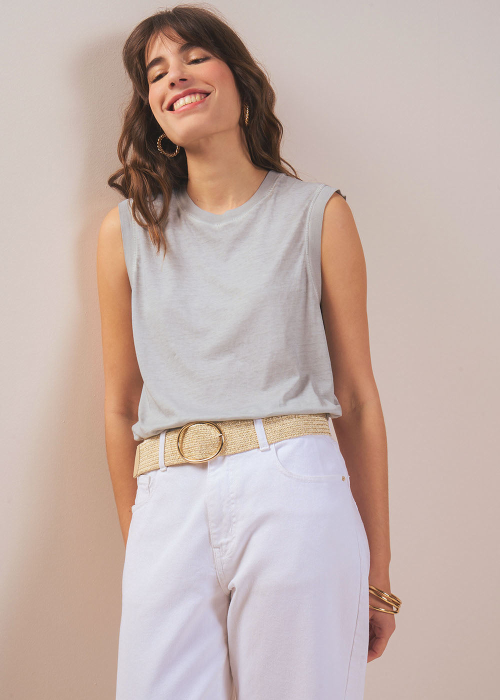 Tee-shirt sans manches en coton - Sud Express - 5 - Sud Express