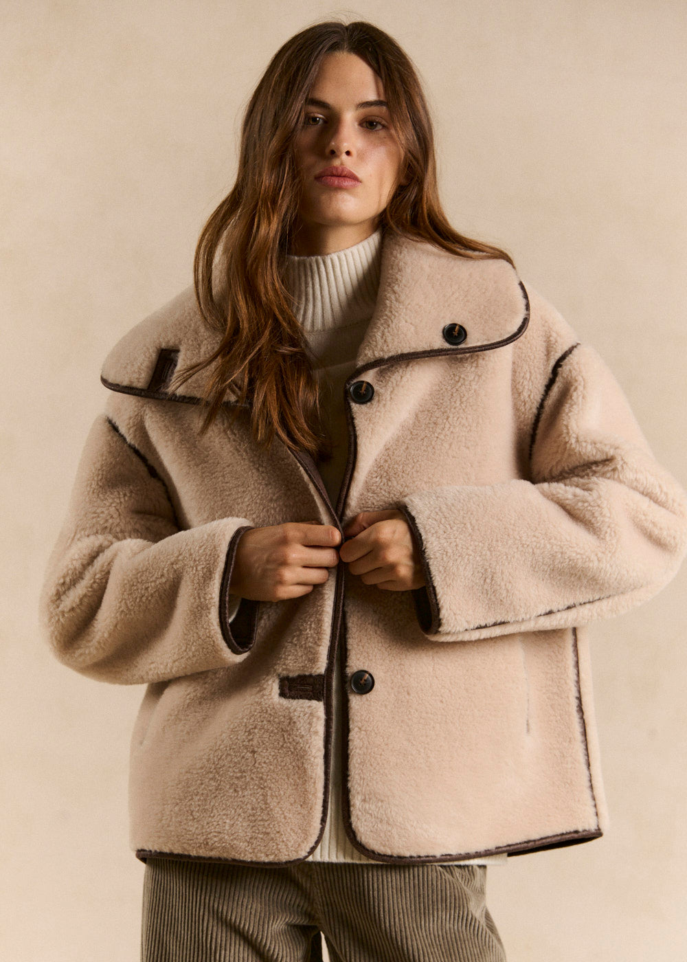 Manteau réversible effet fourrure - Sud Express - 2 - Sud Express