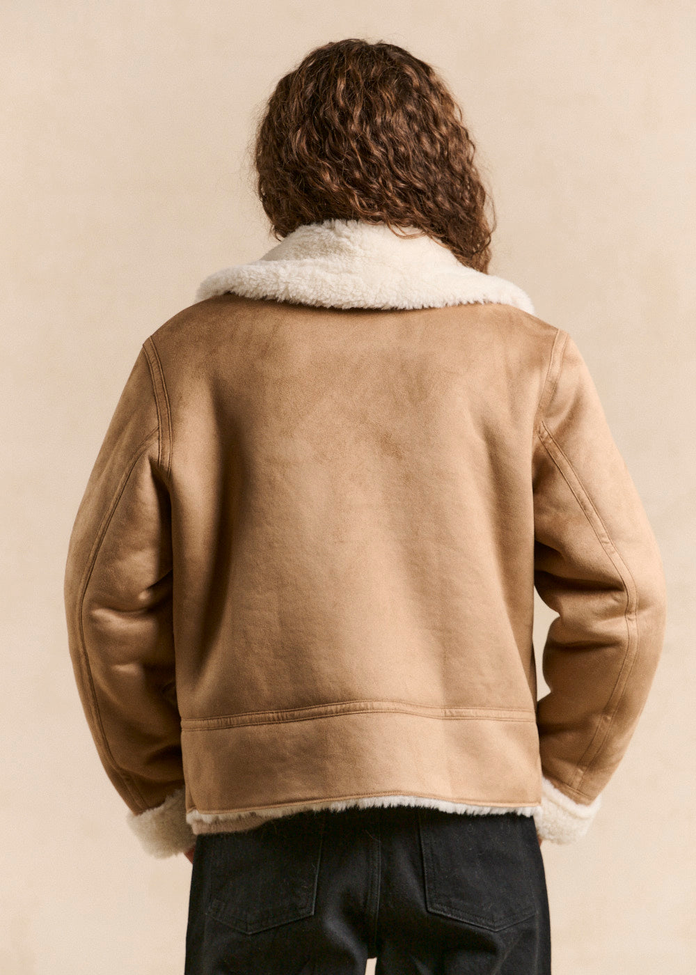 Manteau aviateur fausse peau lainée - Sud Express - 4 - Sud Express