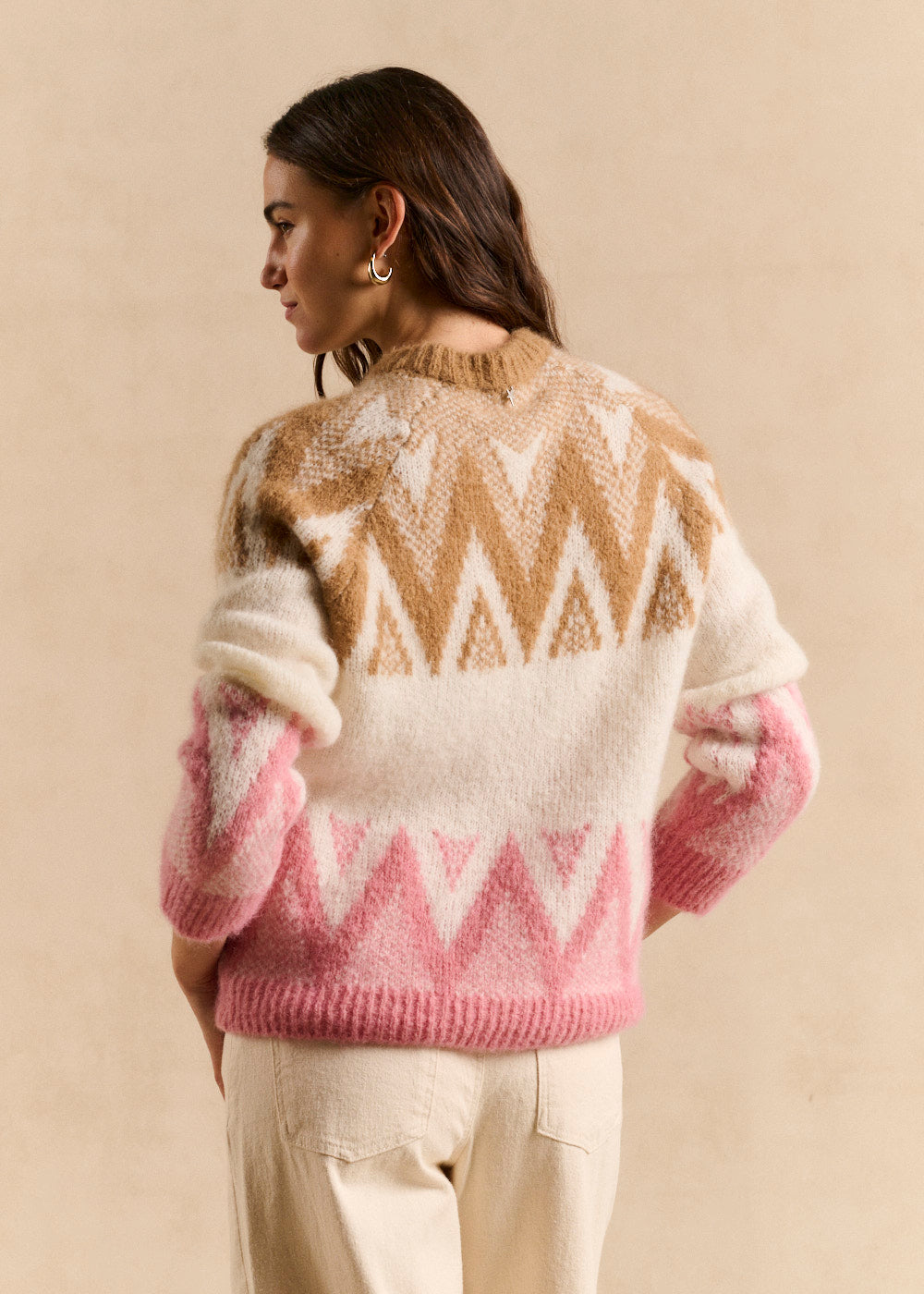 Pull jacquard col rond - Sud Express - 3 - Sud Express