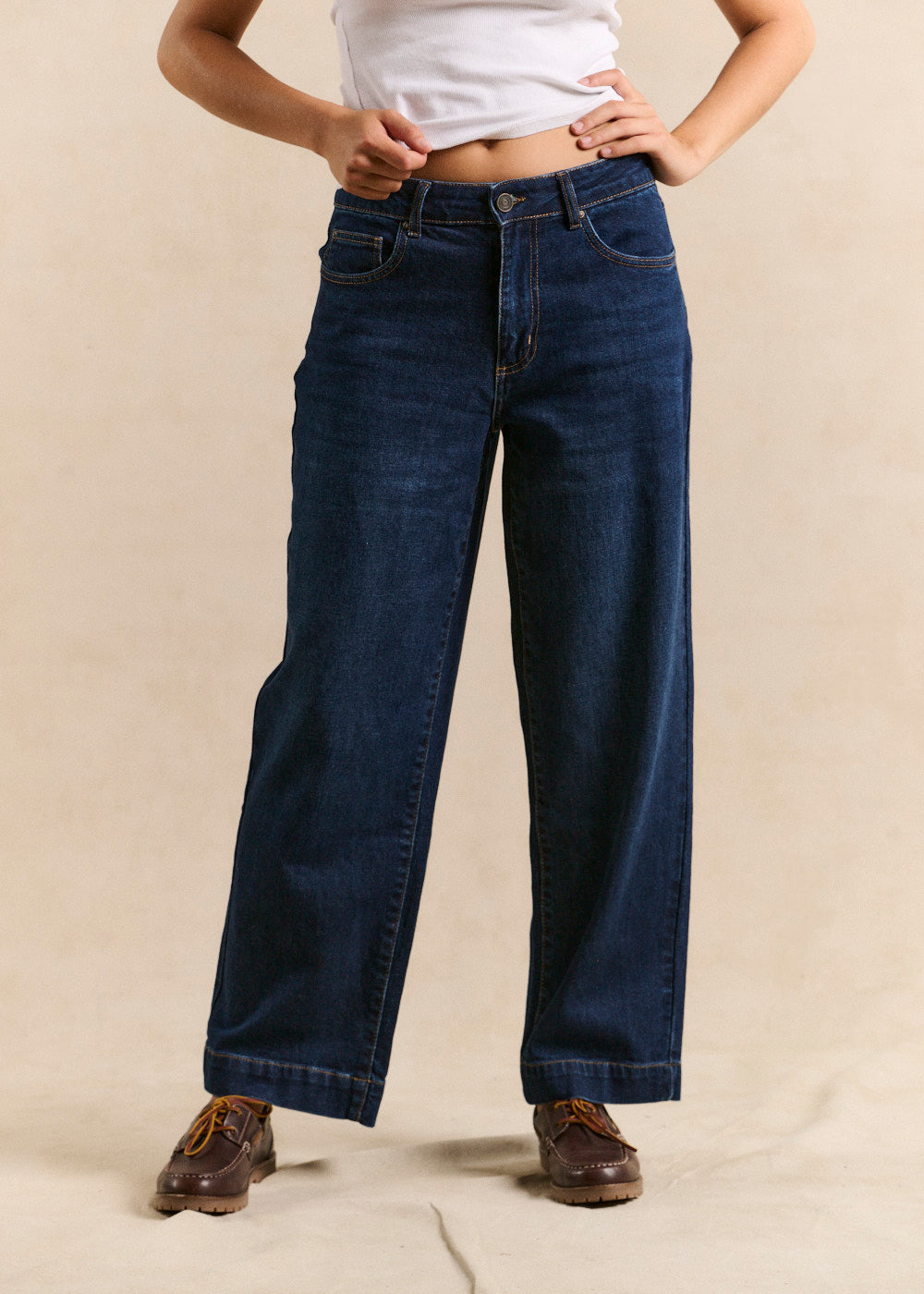 Jean boyfriend taille basse - Sud Express - 2 - Sud Express