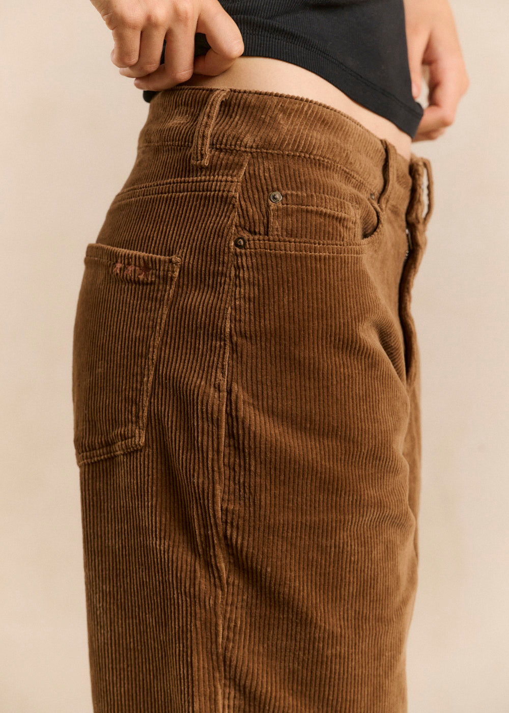 Pantalon velours coupe ballon - Sud Express - 5 - Sud Express