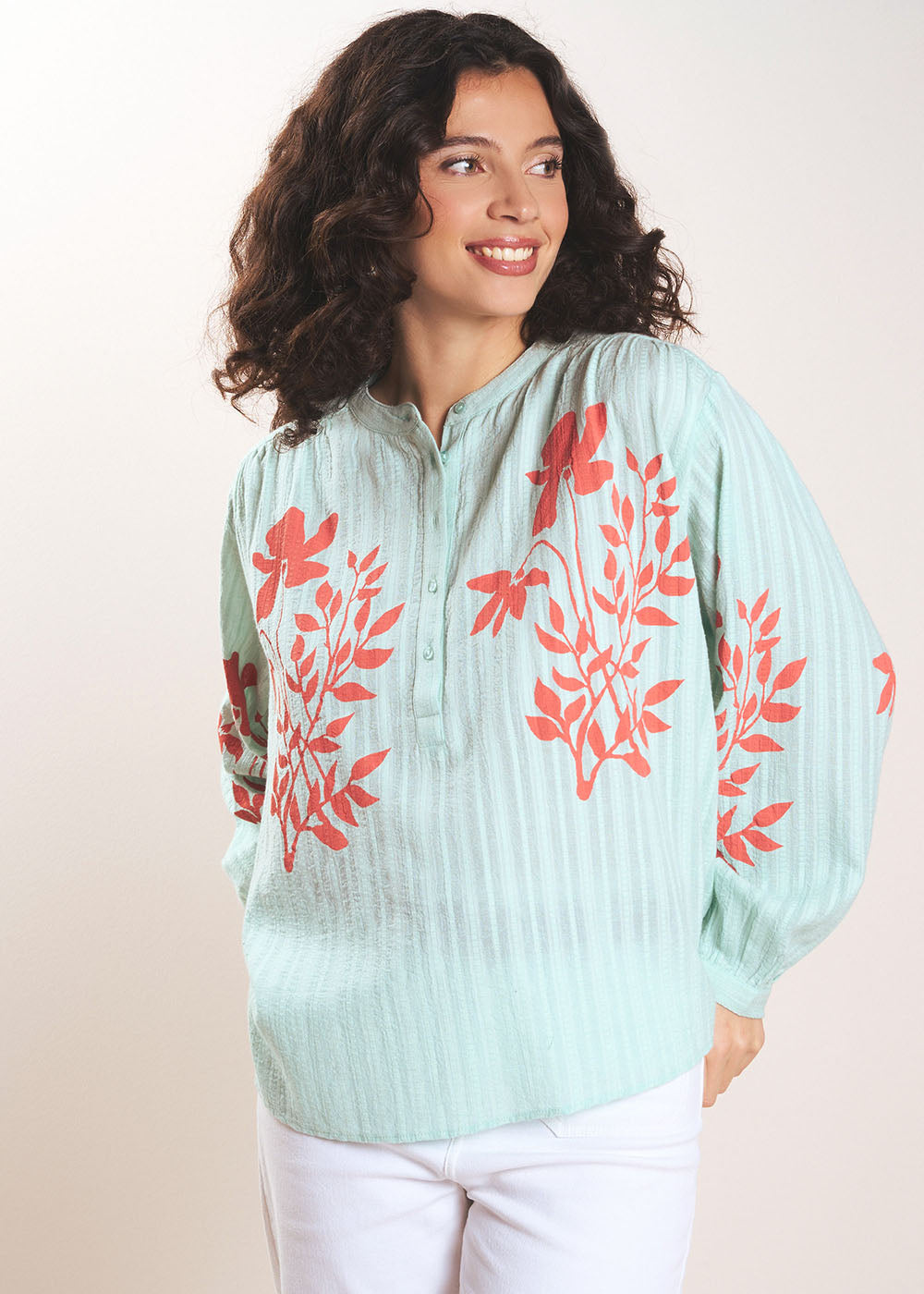 Blouse à imprimé floral - Sud Express - 5 - Sud Express