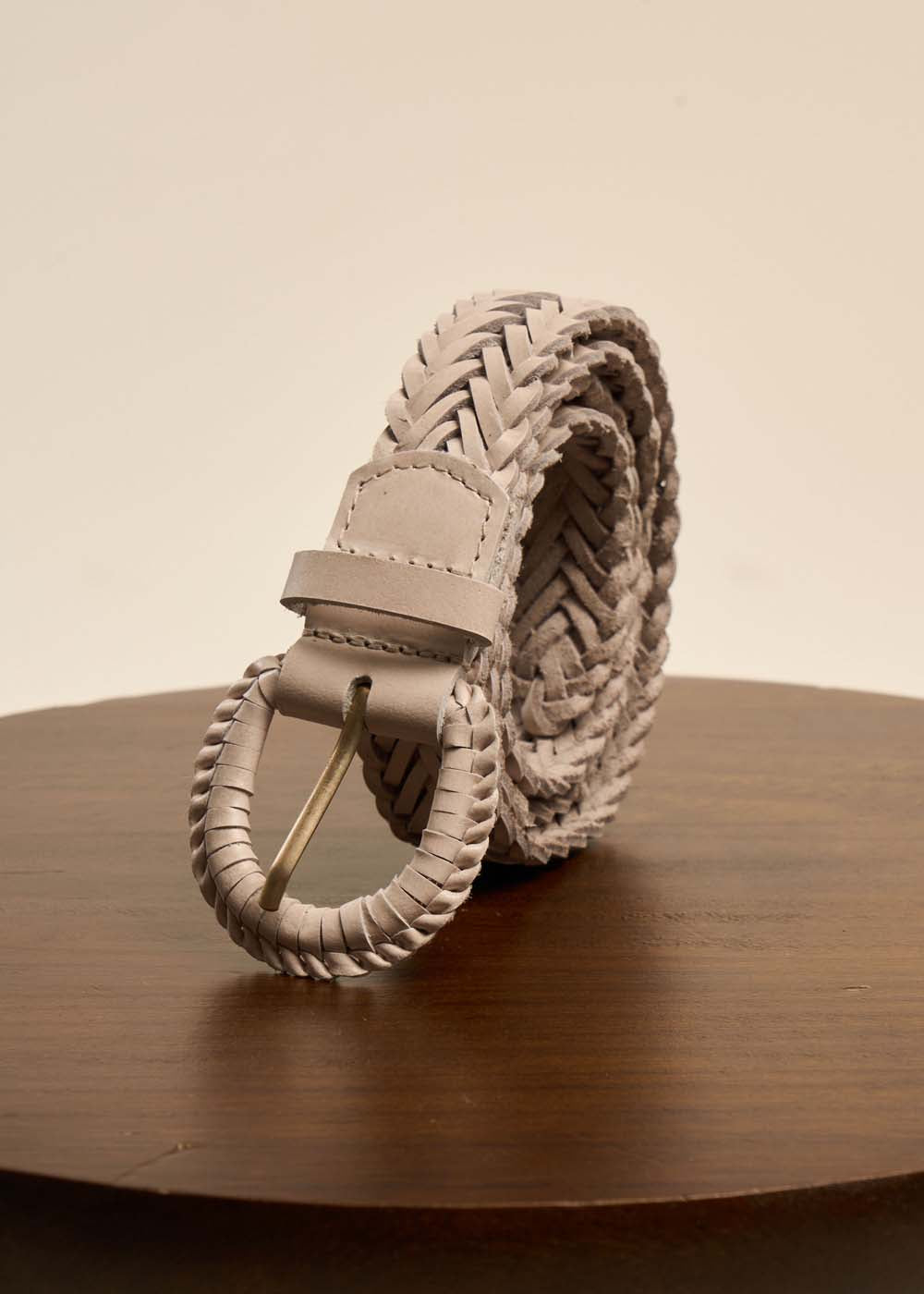 CAMEN Ceinture tressée en cuir - 1 - Sud Express - Sud Express